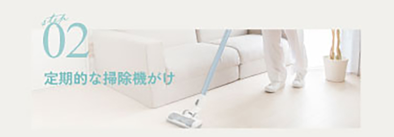 定期的な掃除機掛け