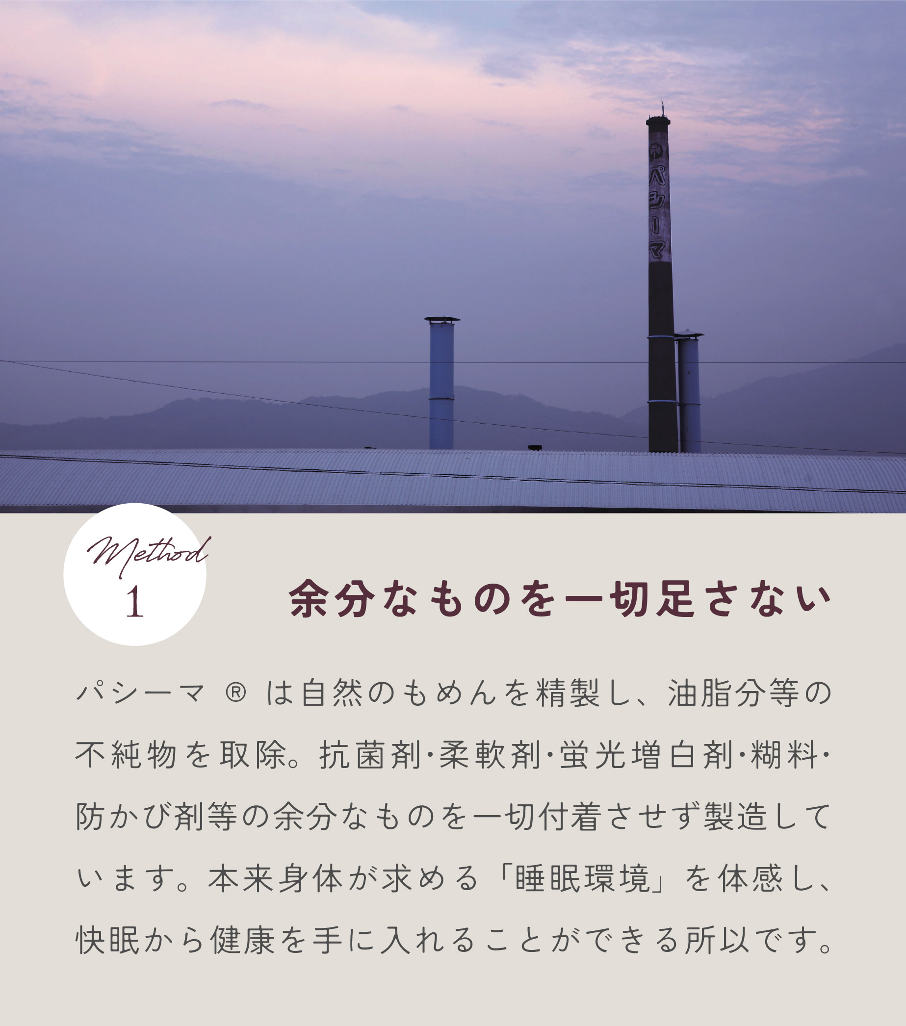 余分なものを一切足さない